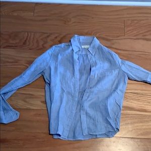 Rag & Bone blue and white striped button down